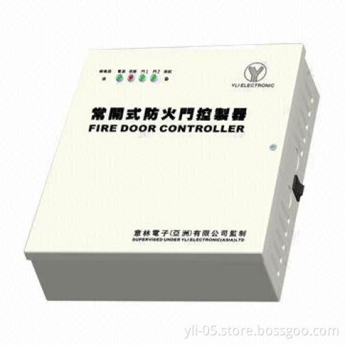Fire equipment/power controller for fire door
